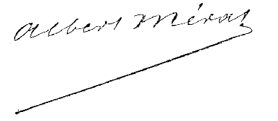 Signature de Albert Mérat