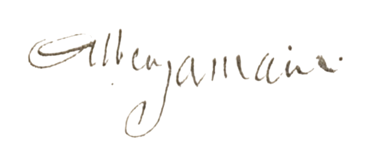 Signature de Albert Samain