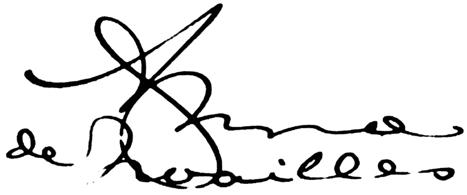 Signature de Anna de Noailles