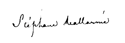 Signature de Stéphane Mallarmé