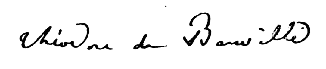Signature de Théodore de Banville